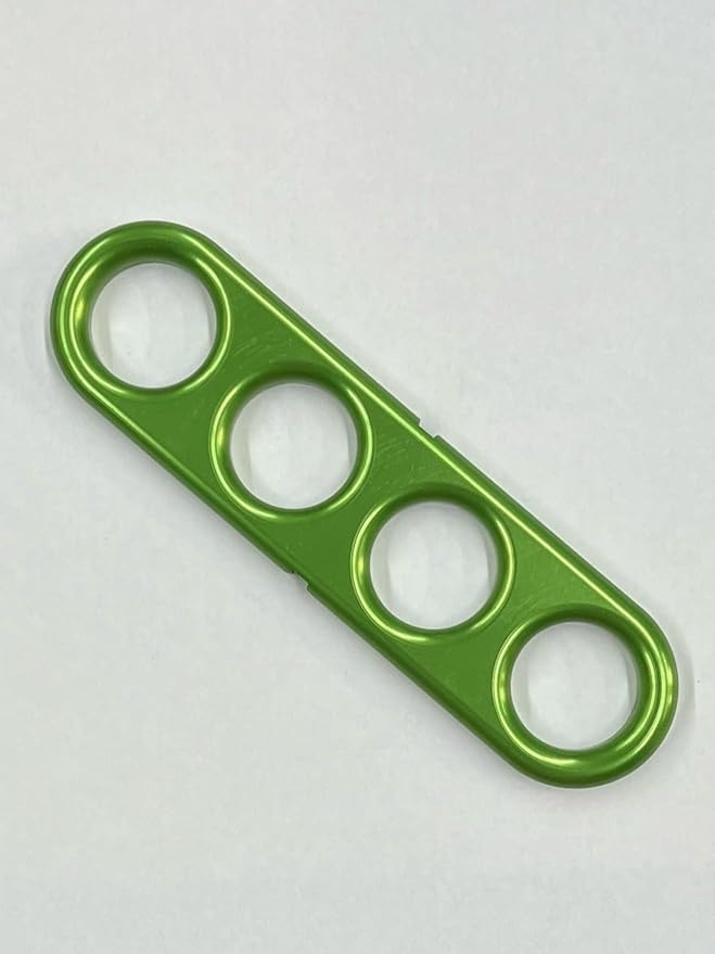 The Original, Automotive Door Closer Grip for Cars and Trucks, Easy to Install, Made in USA, 4 Finger, Aluminum, Anodized, Gold (Green)