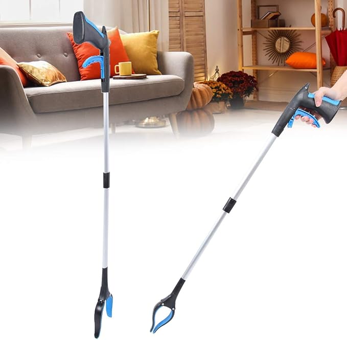 32" Longer Grab Tool, Foldable Garbage Picker, Elderly Disabled Grabber, Garbage Claw Pickup Stick Achieve Tool, Foldable Garbage Picker Elderly Trash Picker Grab It Pick Up Tool Grabber Reacher P