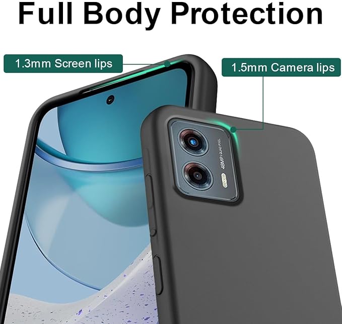 Customized Photo Case for Motorola Moto G 5G 2023 6.5 inch, Personalized Collage Design Phone Cover, Custom Picture Black Silicone Soft Slim Rubber Case, Gift for Couple Lover Bestie