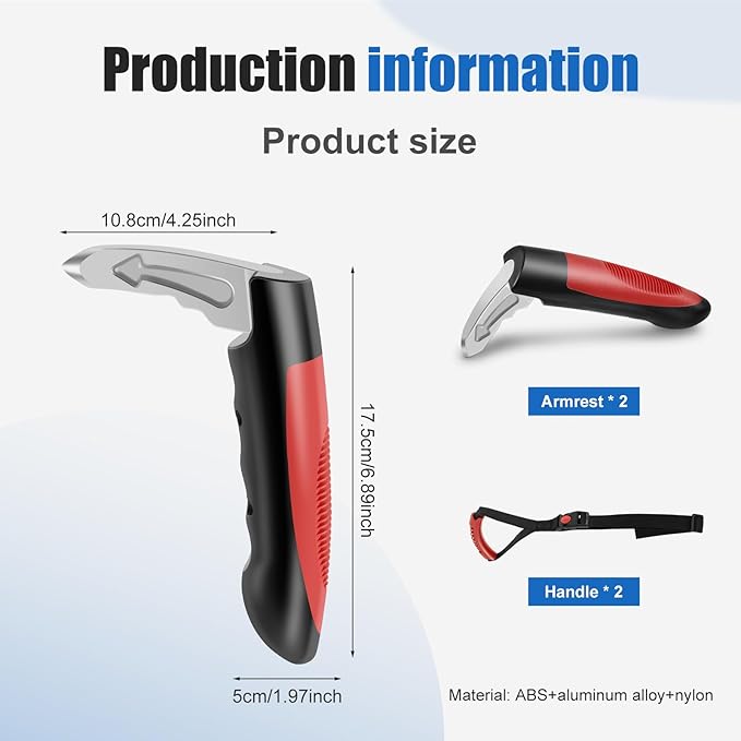 1/2/4 Pcs Car Handle Cane, Portable Car Door Latch Handle Assist, Car Handle Assist Holder for Elderly, Car Support Handle and Car Window Strap for Elderly Seniors Convenience Security (Style 04)