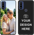 Styletify Custom Phone Case for Motorola Moto G Pure, Design Your Personalized Photo Logo Name Phone Cover, Slim Soft TPU Lightweight Silicone Black Case, Customized Gift for Birthday Christmas
