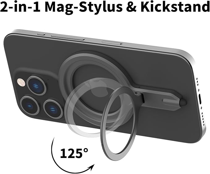 Magnetic Stylus Pen with Phone Stand Compatible with MagSafe for All Touch Screen Tablets/Cell Phones Compatible with iPhone, iPad, Samsung, Kindle Fire