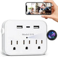 1080P HD Hidden Wall Outlet Camera WiFi Spy Cam with Motion Detection, Fast Charging & Remote Monitoring for Home Security