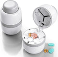 Pill Cutter - Pill Splitter for Small Pills with Stainless Steel Blade in one Third/Fourth, Suitable for Cuting Vitamins, Tablets (1-3 Grey New)