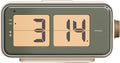 mooas Retro Flip Clock, Auto Flip Alarm Clock, Battery Powered, AM/PM, Home Décor Ideal for Home Office School Hotel Café (Mocha)