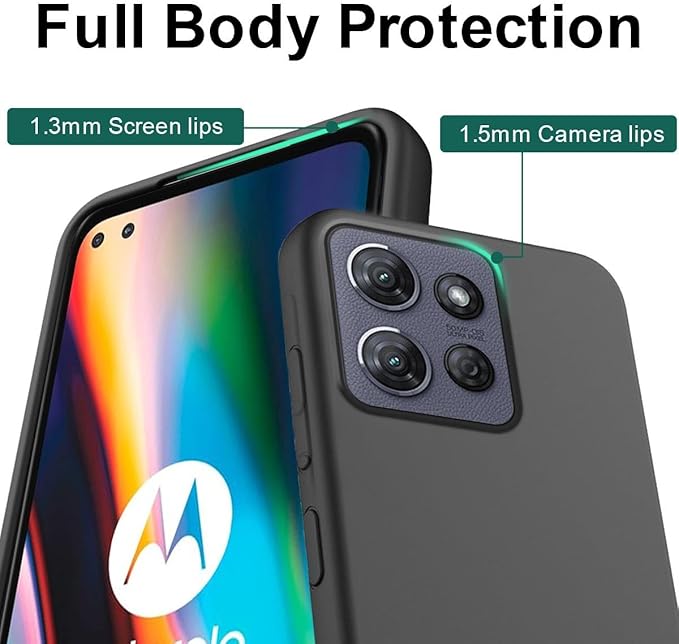 Custom Personalized Case for Motorola Moto G 5G Plus 6.7 inch, Customized Multiple Photos Collage Text Phone Cover, Full Body Shockproof Soft Silicone Case, Anti-Scratch, Wireless Charging, Black