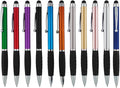 Stylus Pens -2 in1 Capactive Touch Screen with Ballpoint Writing Pen Sensitive Stylus Tip For Your iPad iPhone Samsung Galaxy & All Smart Devices -Metallic Barrel - Assorted Colors Comfy Grips,12 Pack