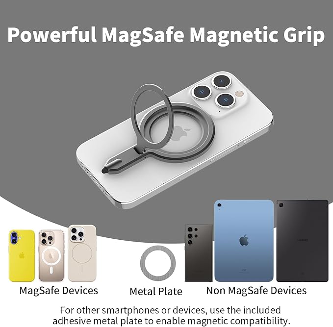 Magnetic Stylus Pen with Phone Stand Compatible with MagSafe for All Touch Screen Tablets/Cell Phones Compatible with iPhone, iPad, Samsung, Kindle Fire