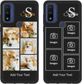Styletify Personalized Picture Case for Motorola Moto G Pure Customized Name Initials Phone Cover, Custom Multi-Picture Collage Shock-Resistant Soft Protective TPU Case, Gifts for Mother's Day, Black
