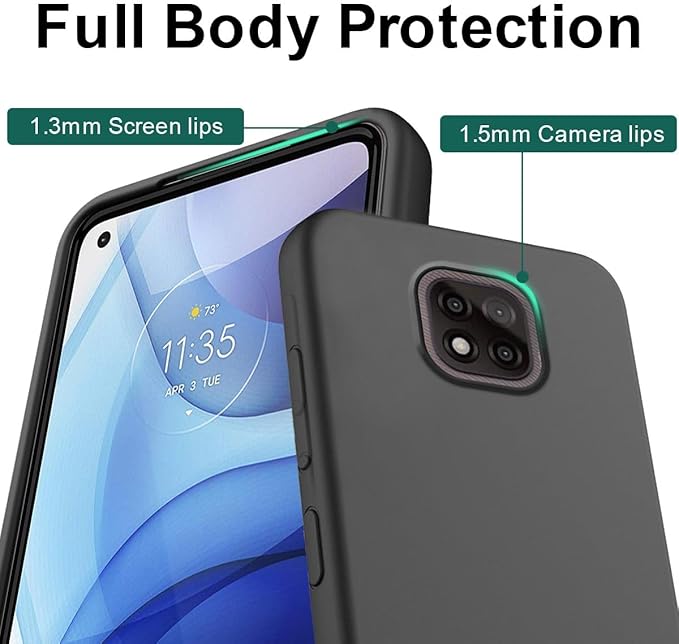 Design Your Own Case for Motorola Moto G Power 2021, Custom Personalized Photo Collage Text Cover, Customized Picture Shockproof Protective Soft Slim Silicone Case, Gift for Birthday, Black
