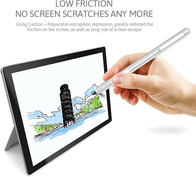 Stylus Pen for ASUS Touchscreen Devices, Active Digital Pen with Ultra-Fine Tip, 1024 Pressure Sensitivity, Palm Rejection for Precision Drawing and Writing