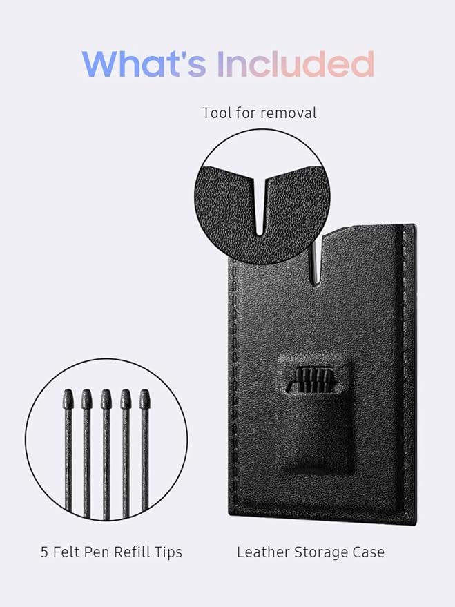 Black Protective Case for iFLYTEK Paper Tablet 8.2 Inch with 5 Pen Refills