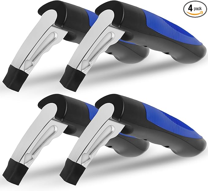 UKQRRTC 4 Pcs Car Door Handle for Elderly, Portable Car Door Assist Handle, 3 in 1 Multifunctional Auto Cane, Supports Up to 400 Pounds for Seniors Kids