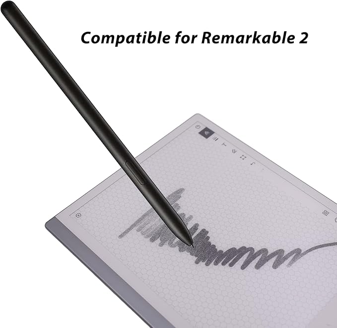 2 Pack Pen Compatible with Remarkable 2 Replacement Pen Compatible with Remarkable 2 Stylus Pen Compatible with Remarkable2,Palm Rejection Function(Black)