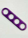 The Original, Automotive Door Closer Grip for Cars and Trucks, Easy to Install, Made in USA, 4 Finger, Aluminum, Anodized, Gold (Purple)