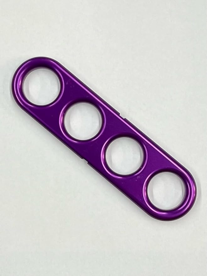The Original, Automotive Door Closer Grip for Cars and Trucks, Easy to Install, Made in USA, 4 Finger, Aluminum, Anodized, Gold (Purple)