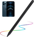 iPhone 15/14/13/12 Pro Max Stylus Pencil,Active Digital Pen Type C Recharge with 1.5mm Ultra Fine Tip Stylus Pens for iPhone 15/14/13/12 Pro Max Drawing/Notes,Black