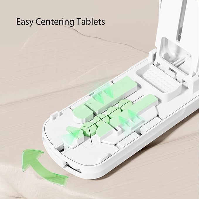 Portable Dual-Blade Pill Cutter and Crusher with Silicone Grip and Safety Lock