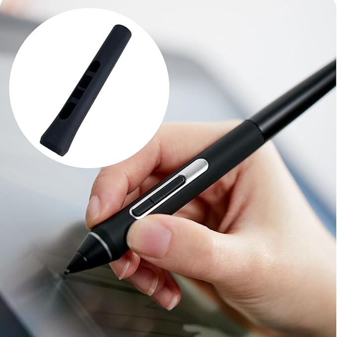 Stylus Sleeve Soft Silicone Grip Holder for WacomTablet Pen KP504E PTH-460 PTH-660 Protective Skin Sleeve Accessories