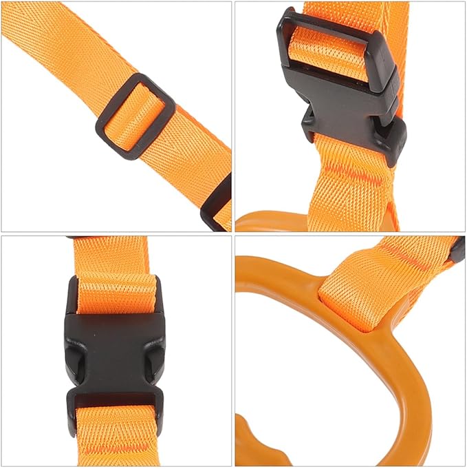 YARNOW 2pcs Car Handle Assist Grab Bars for Elderly and Disabled, Orange Vehicle Door Support Rail for Mobility Aid and Standing Assistance