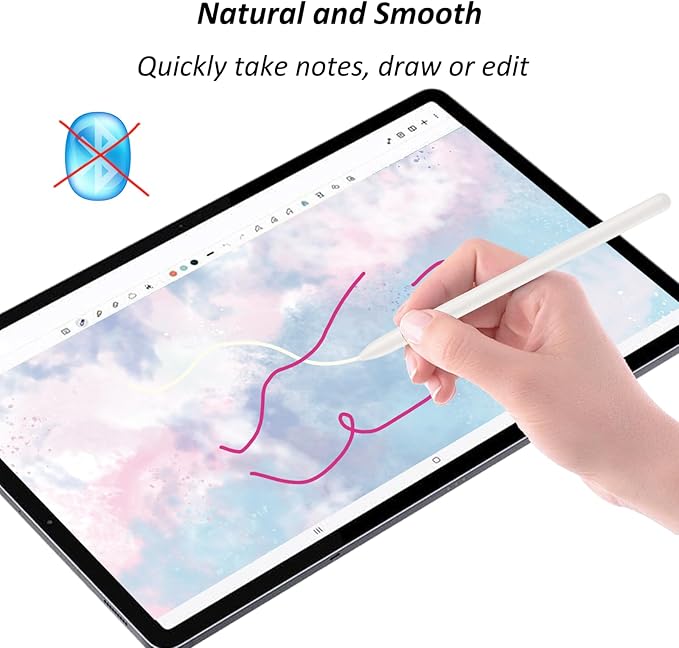Galaxy Tab S10 Ultra S Pen Compatible with Samsung Galaxy Tab S10+/S10 Lite,Tab S10 Ultra Stylus Pen Replacement for Galaxy Tab S10 Ultra/S10 Plus/S10 Lite All Versions S Pen with Nibs(Beige)