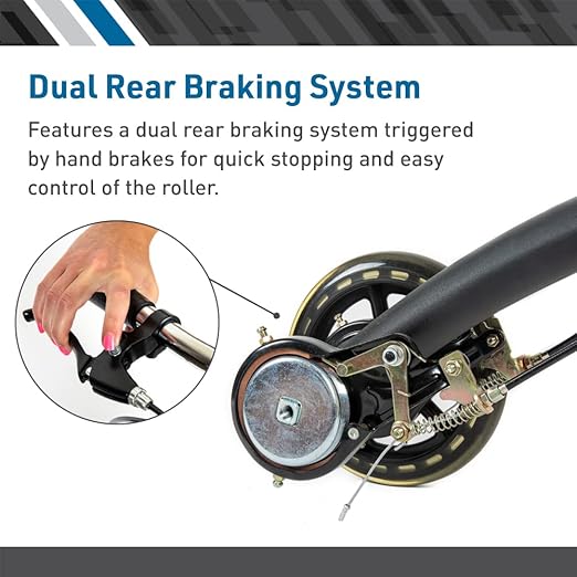 BodyMed Premium Knee Walker, Steerable for Foot Injuries - Adjustable Scooter with Dual Brakes & Metal Basket - Better Alternative to Crutches for Leg Recovery