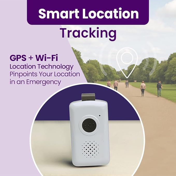Medical Guardian MGMobile Medical Alert Device Emergency Call Button GPS 24/7 Monitoring for Seniors White