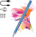 Stylus Pen for HP Envy X360 Pavilion X360 Specter X360 Spectre X2 Envy X2 Rechargeable MPP 2.0 Tilt Active Pen with 4096 Pressure Sensitivity, Palm Rejection, Magnetic Attachment Function, Blue
