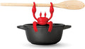 OTOTO Red The Crab Silicone Utensil Rest - Kitchen Gifts, Silicone Spoon Rest - Heat-Resistant Kitchen - Steam Releaser, Chopstick Rests & Holders
