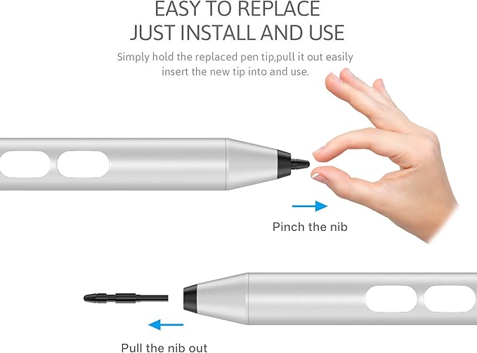 Stylus Pen for ASUS Touchscreen Devices, Active Digital Pen with Ultra-Fine Tip, 1024 Pressure Sensitivity, Palm Rejection for Precision Drawing and Writing