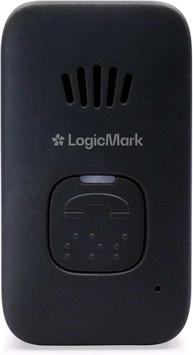 LogicMark Guardian Alert 911 Plus Emergency Pendant for Seniors 2-Way Call No Monthly Fees