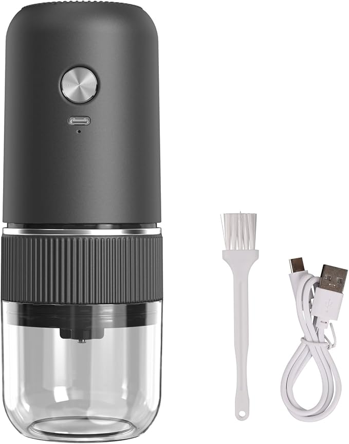 Electric Pill Crusher Cordless Ceramic Grinder Adjustable Coarse to Fine Grind
