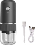 Electric Pill Crusher Cordless Ceramic Grinder Adjustable Coarse to Fine Grind