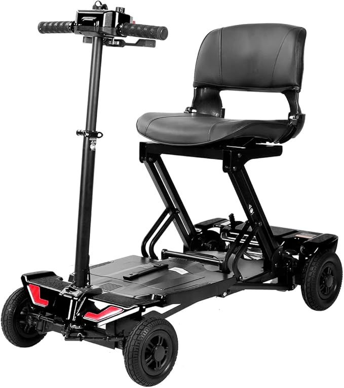 Rubicon FX70 Automatic Foldable Mobility Scooter for Adults, One Click Fold and Unfold, with Longest Range, Heavy-Duty, 4 Wheel Scooter with Lithium Battery. (Model11)