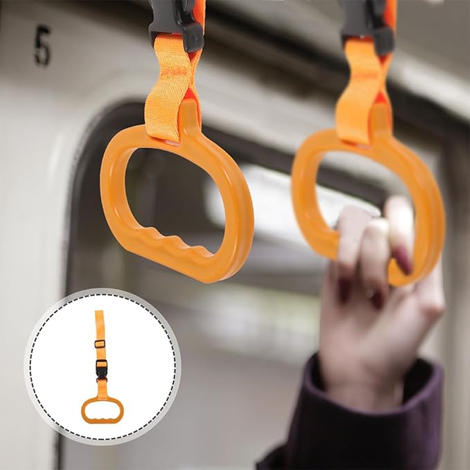 MAGICLULU Car Assist Handle 2pcs Orange Vehicle Grab Handles Safety Rails for Seniors Disabled Elderly Pregnant Women Mobility Support Car Door Hand Rails