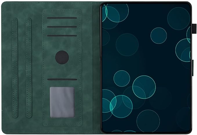 Dteck for Galaxy Tab S6 Lite (10.4") Tablet Case 2024/2022/2020 (SM-P620/P610), PU Leather Slim Folio Case with Auto Sleep Wake/Adjustable Stand, Lightweight Cute Butterfly Cover with Stylus (Green)