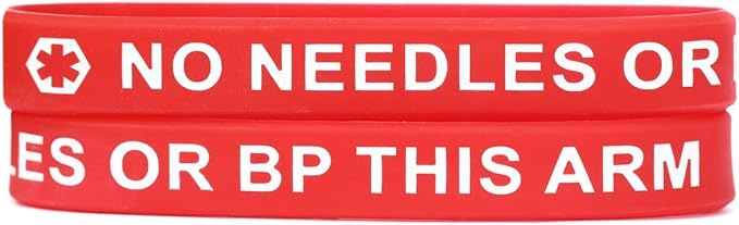 2 Pack of Medical Alert Wristband Bracelets in 12 Options