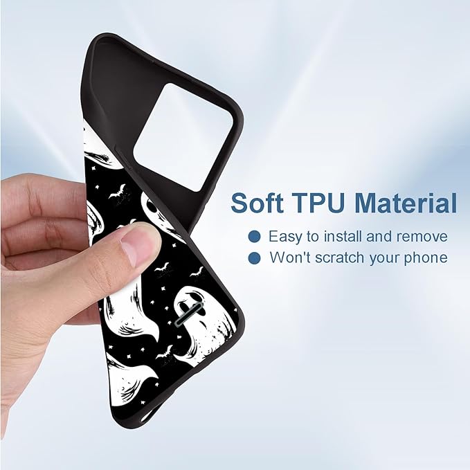 for Moto G 5G 2025 Phone Case, Soft TPU Shockproof Full Body Protection Cover 6.7" for Moto G 5G 2025, Lightweight Compatible Wireless Charging, Cartoon Spirits