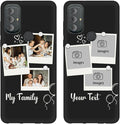 Custom Multi Photos Case for Motorola Moto G Power 2022-6.5 inch, Personalized Gift for Men Women, Customized Collage Text Picture Phone Cover, Soft Rubber Shockproof Protective Case, Black