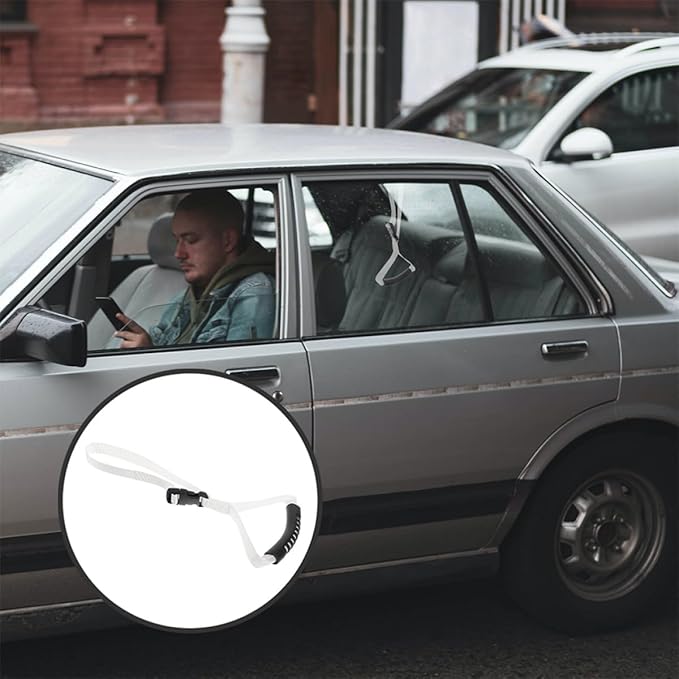 Car Door Assist Handle for Elderly 2pcs Portable Non-Slip Auto Cane Grip Vehicle Support Handles for Seniors and Adults