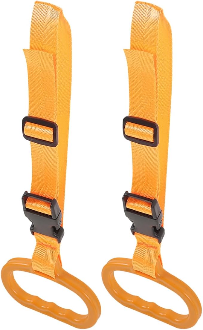 2pcs Car Grab Handle for Elderly and Disabled, Orange Vehicle Door Assist Strap for Seniors, Pregnant Women Mobility Support Aid for Vehicle Entry and Exit