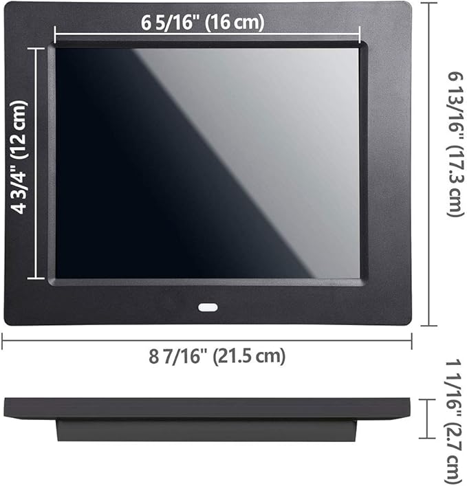 Yescom 8 Inch Large Digital Calendar LCD Day Clock for Elderly, 8 Alarms Options Dimmable Dementia Clock for Seniors Day & Date w/Large Number,Easy to Read, Home Wall Table Black