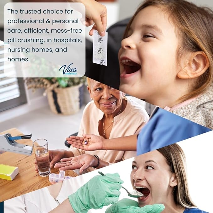 VivaEssentials Medical Pill Crusher and Splitter for Medication