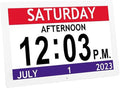 10 Inch Extra Large Digital Clock with 12 Alarms, Calendar for Dementia Seniors, Smart Clock Large Display Reminders Alarm Clock for Appointments for Home School
