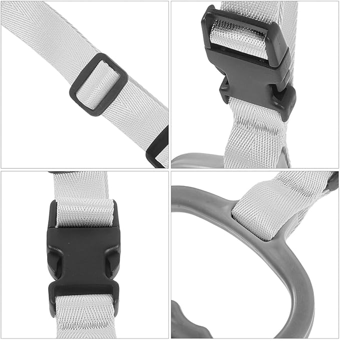 PRETYZOOM 2pcs Car Grab Handles for Seniors and Disabled, Mobility Assist Aid Hand Rails with Support Grip for Elderly and Pregnant, Vehicle Door Safety Assist Device Gray