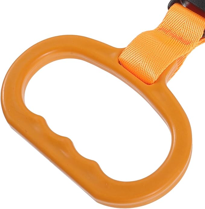 YARNOW 2pcs Car Handle Assist Grab Bars for Elderly and Disabled, Orange Vehicle Door Support Rail for Mobility Aid and Standing Assistance