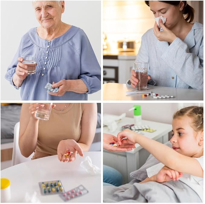 Portable Pill Taker Household Gadgets, 2024 New Portable Pill Taker, No Contact Easy to Take Out Portable Tablet Dispenser, Pill Cutter Splitter for The Elderly, Disabled, Arthritis Etc. (3)