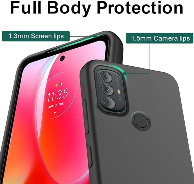 Custom Multi Photos Case for Motorola Moto G Power 2022-6.5 inch, Personalized Gift for Men Women, Customized Collage Text Picture Phone Cover, Soft Rubber Shockproof Protective Case, Black