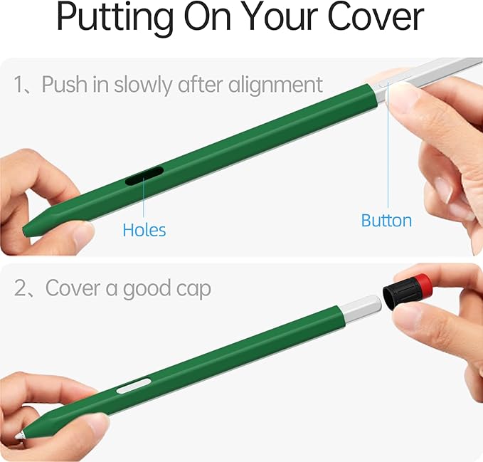 AZF Compatible with Samsung Galaxy Tab S Pen S11/S11 Ultra S Pen Case,Classic Design Silicone Protective Sleeve, Anti-Slip, Drop-Resistant Comfortable gripSupport Magnetic Charging. (Midnight Green)