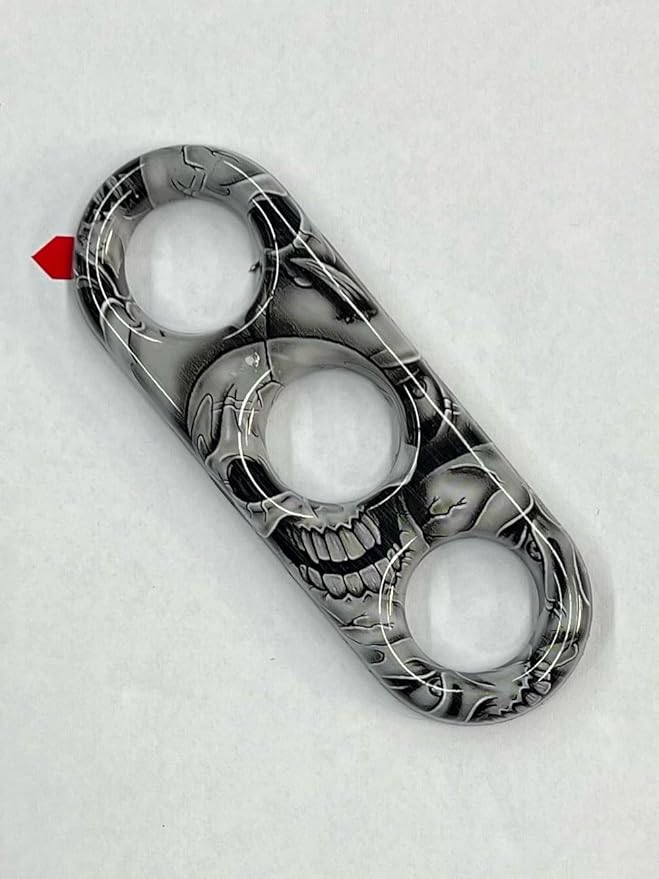 The Original, Automotive Door Closer Grip for Cars and Trucks, Easy to Install, Made in USA, 3 Hole, Hydrodip (Skulls)